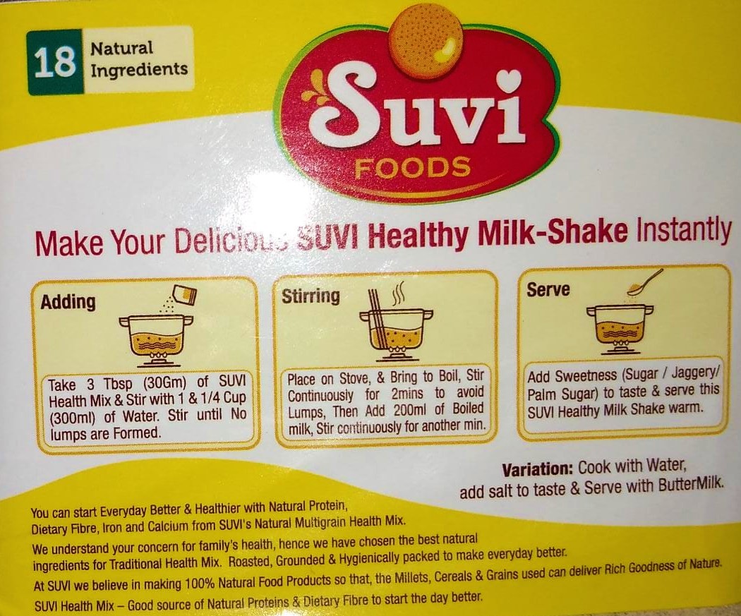 Health Mix Nutrition Benefits and its Ingredients SUVI Foods